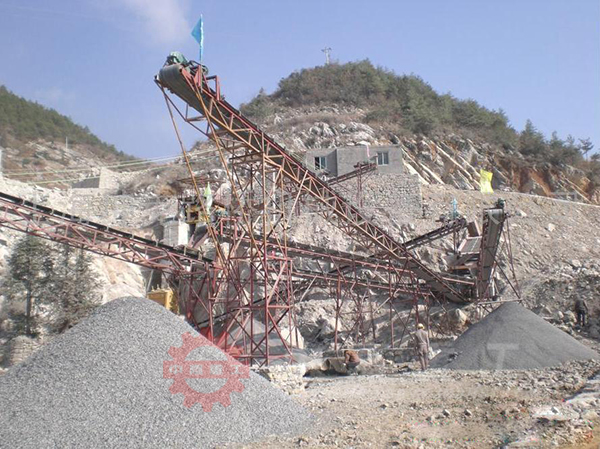 永信重工时产300吨石灰石生产线现场